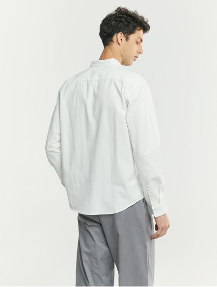 Color Blocking Cotton Shirt