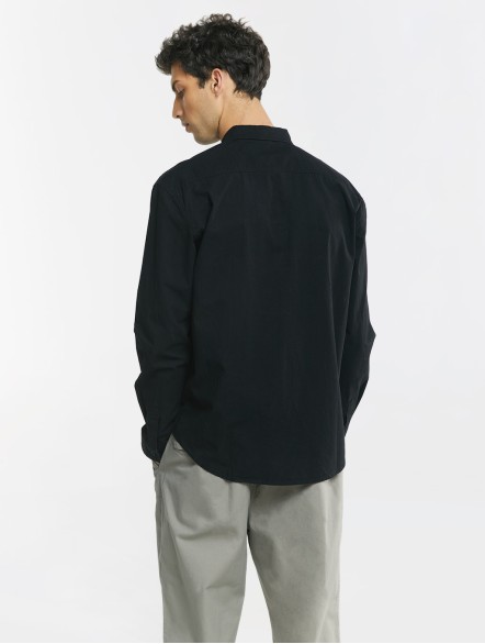 Stripe Patchwork Long Sleeve Shirt