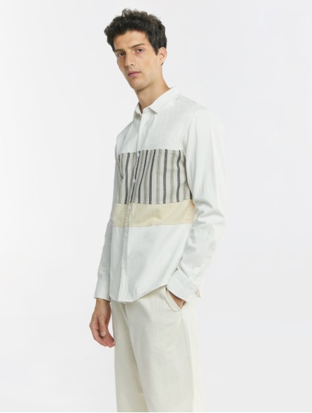 Patchwork Cotton Shirt