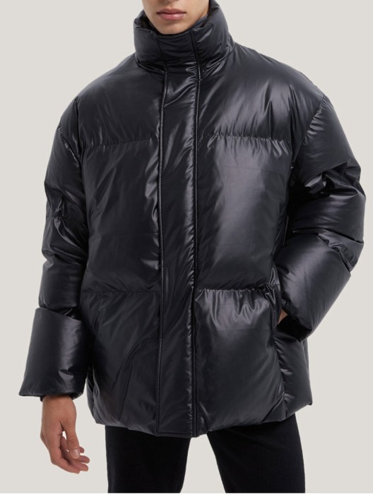 High Collar Down Puffer Jacket