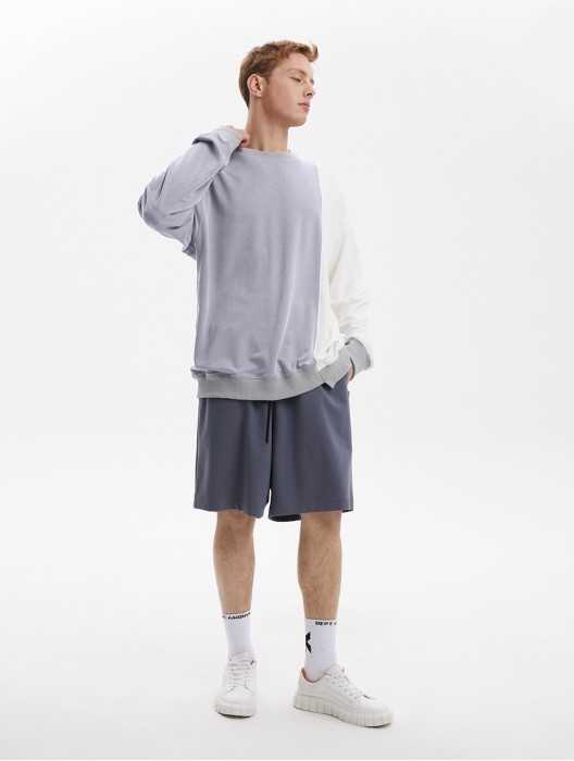 Wide Stretch Waist Basic Jogger Shorts