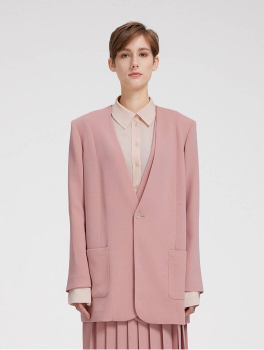 Single-breasted Compact Suiting Blazer