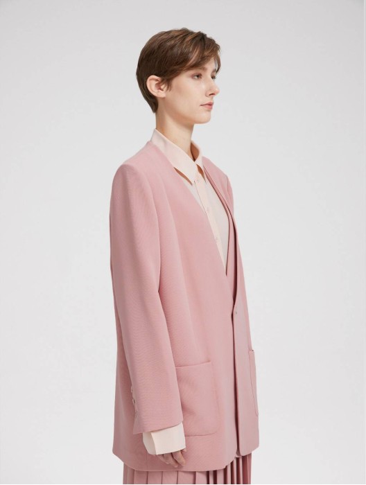 Single-breasted Compact Suiting Blazer