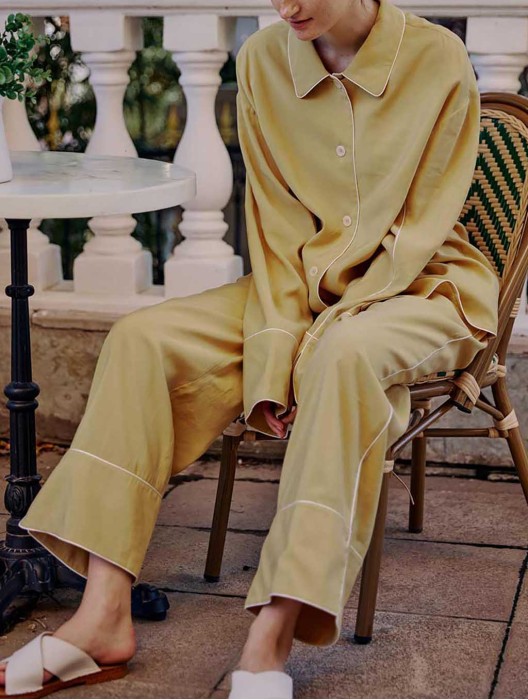 Balmacaan Relaxed Pajama Set