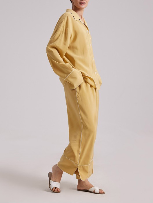 Balmacaan Relaxed Pajama Set