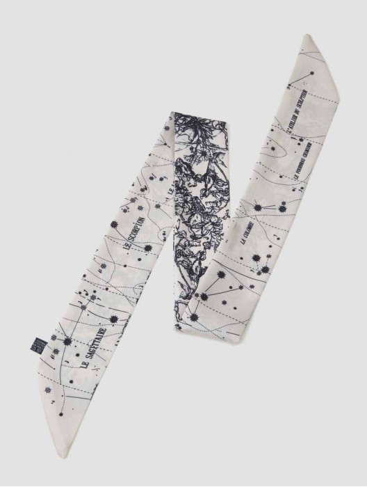 English Garden Skinny Silk Scarf