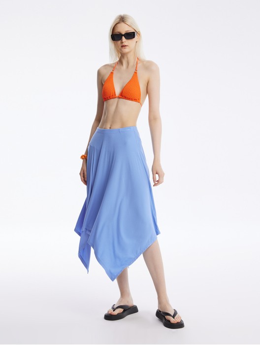 Textured Lace-Up Bikini