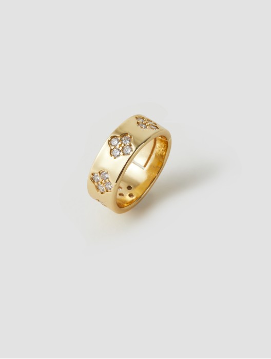 Four Petal Flower Ring