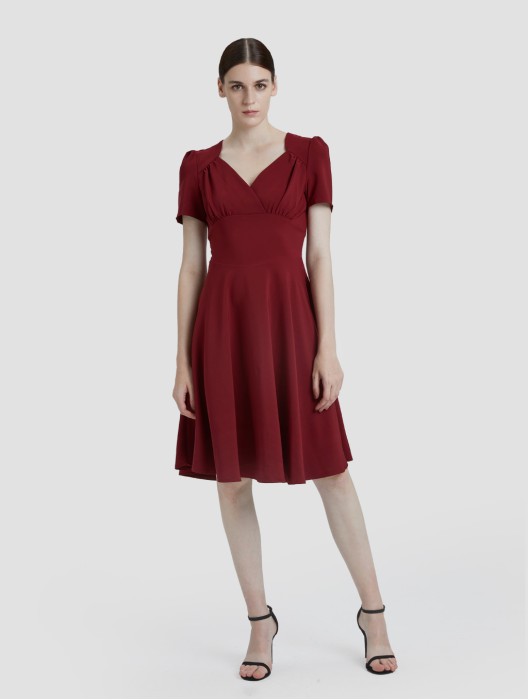 Flared Queen Anne Dress