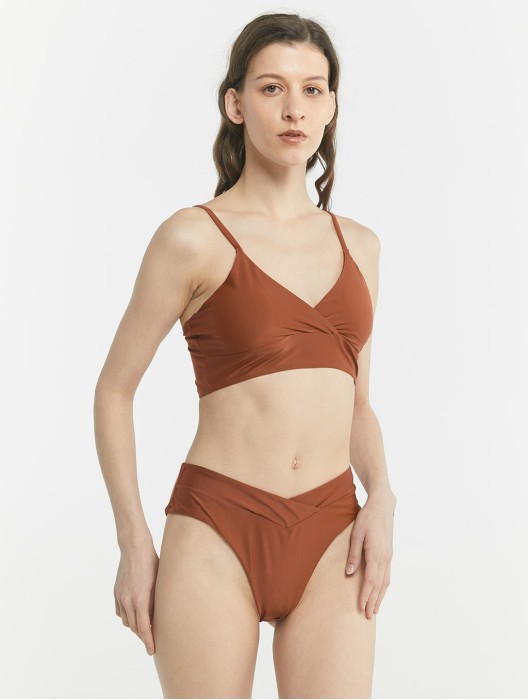 V-neck Split Swimsuit Set