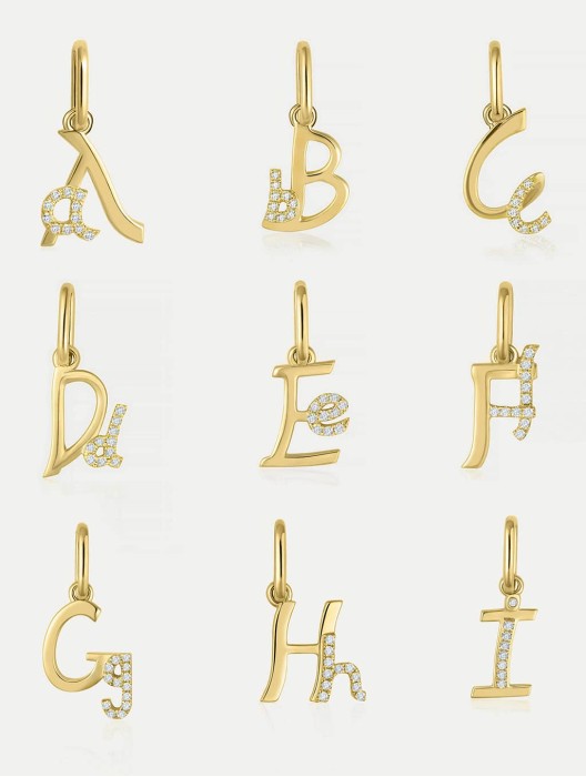 Letter Diamond Pendant