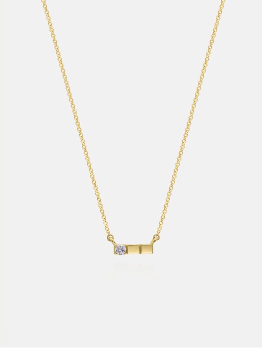 Brick Diamond Necklace