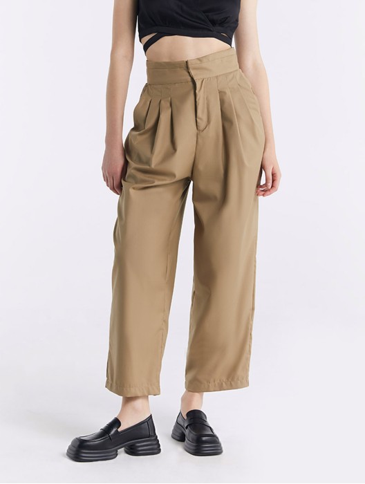 High Waisted Pleated Pants