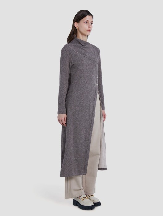 Buttered Slit Long Sweater