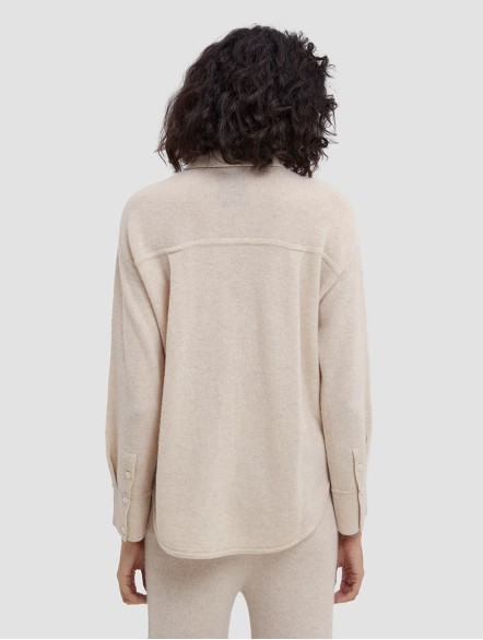 Lapel Yak Wool Cardigan Sweater