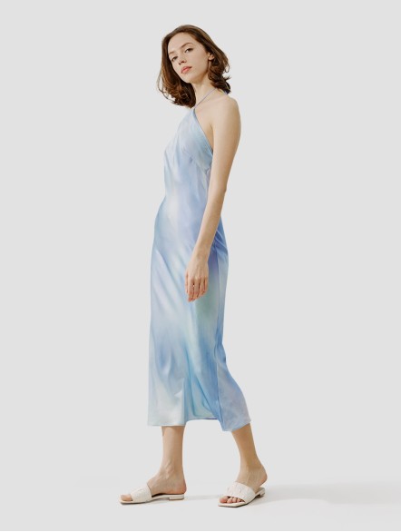 Alice′s Dream Satin Halterneck Dress